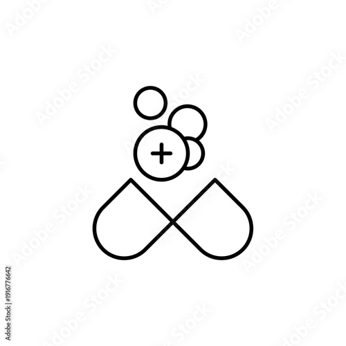 multivitamin vector icon. flat sign for mobile concept and web design. Symbol, logo illustration. Vector graphics