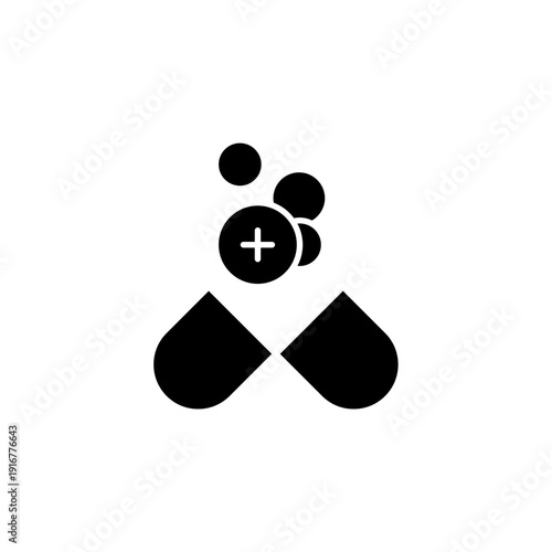 multivitamin vector icon. flat sign for mobile concept and web design. Symbol, logo illustration. Vector graphics