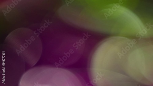 Vibrant Bokeh Transition with glowing pink and green circles, creating a magical and dreamy atmosphere.
