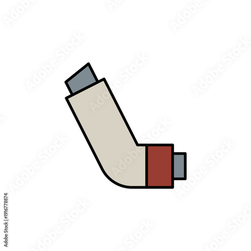 asthma inhaler vector icon. flat sign for mobile concept and web design. Symbol, logo illustration. Vector graphics