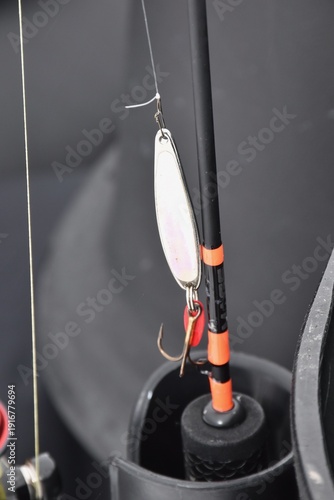 Ice fishing for yellow perch 