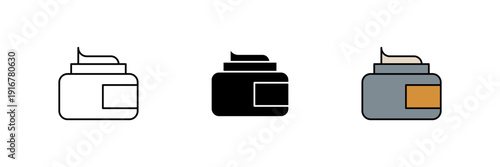 body cream icon. Line, solid and filled outline colorful version, outline and filled vector sign. Idea Symbol, logo illustration.