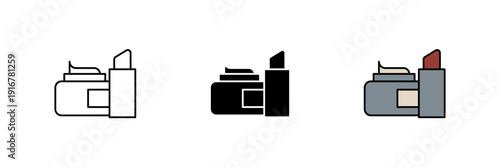 beauty product icon. Line, solid and filled outline colorful version, outline and filled vector sign. Idea Symbol, logo illustration.