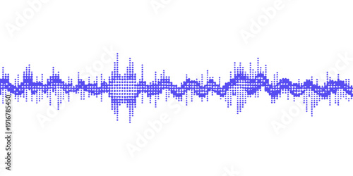 Blue sound wave and heart beat silhouette integrated into a grunge vector illustration of a blue city skyline with urban building architecture and business cityscape art