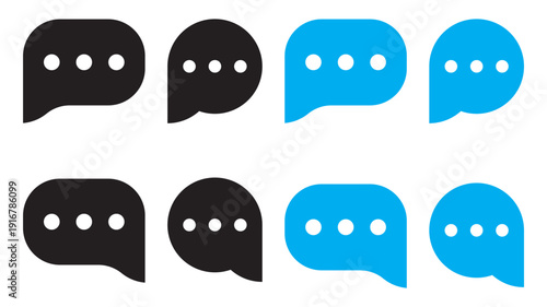 comment icon speech bubble symbol Chat message icons - talk message Bubble chat icon. online communication, Conversation, chatting icons.