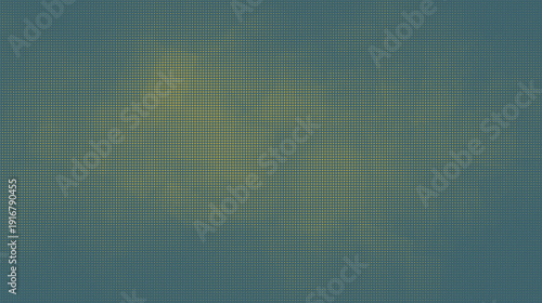 Abstract teal and green grid pattern with central glow effect