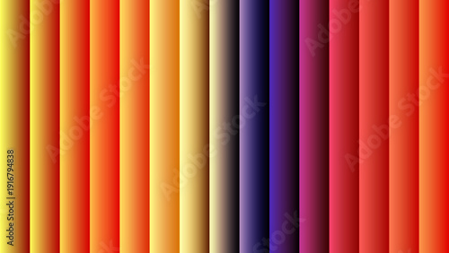 A vibrant array of colorful pencils lined up in a row viewed from directly above showcasing a variety of hues and shades in a neat and organized manner
