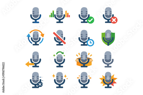 Generation mic completed vector progress pending reverted image state retried dismissed icon