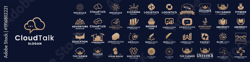 Collections of company logo design template.Print
