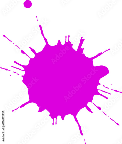 Color ink stain. Paint spray splash logo
