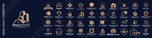 Collections of company logo design template.