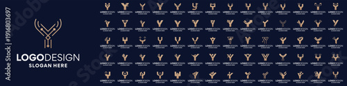 Collections of initial letter Y logo design. Usable for business and company logo