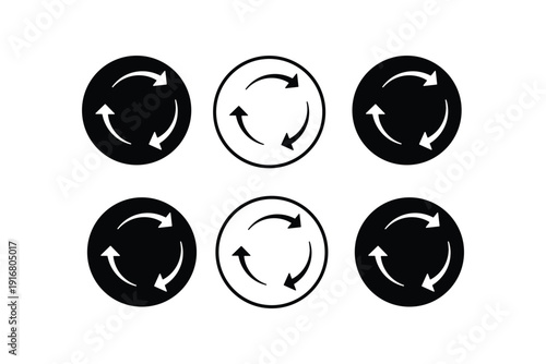 Refresh Button Icon Vector Illustration Design. refresh arrow icon transparent. reload, reset. repeat, recycling sign. circular arrow icon vector. update icon. replay, reboot sign in white