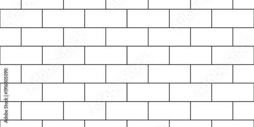 Urban abstract pavement floor and wall white structure brick wall row wallpaper texture design.