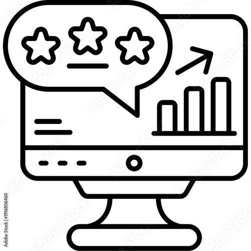 Wallpaper Mural Data feedback Outline Icon Torontodigital.ca