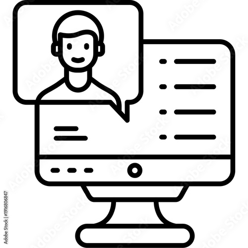 Support request Outline Icon