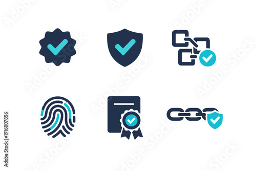Background verification icon icons clean no secure auth verified vector authenticity fingerprint