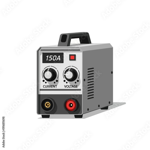 Welding Machine: Compact 150A Inverter Welder with Current and Voltage Controls