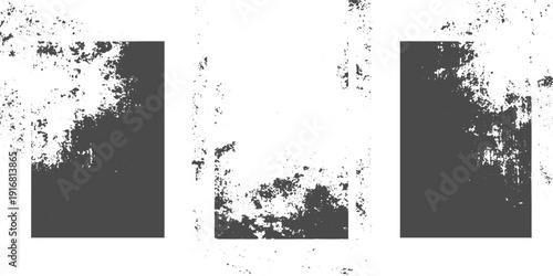 Old Dirty Concrete Overlay Vector Set, Grunge Texture background.
