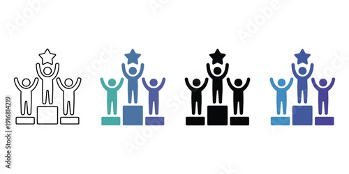 Competitive Advantage Icon, Bold And Minimal Graphic Symbolising Business Superiority Performance Excellence And Strategic Positioning For Company Reports And Marketing Design.