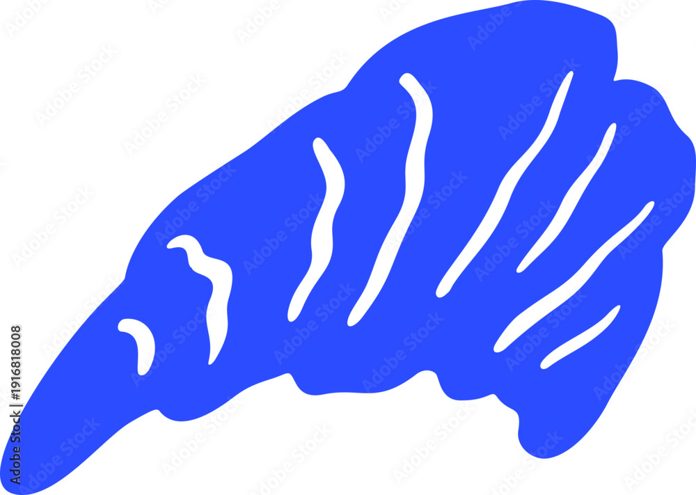 Fototapeta premium Flat Doodle Angel Wing