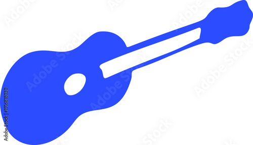 Wavy Guitar Silhouette Icon