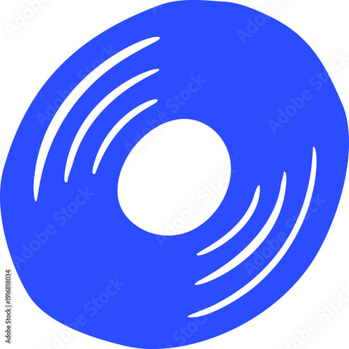 Hand Drawn Vinyl Record