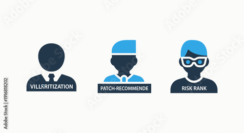 User risk assessment concept: villfreditization, patch recommendation, and risk rank icons