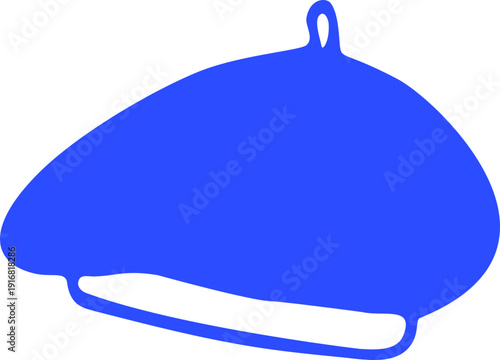 Blue Beret Hand Drawn