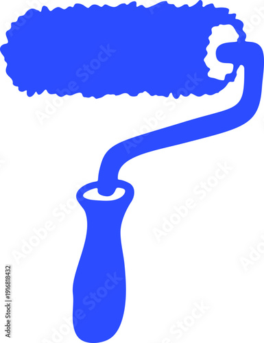 Paint Roller Silhouette Icon