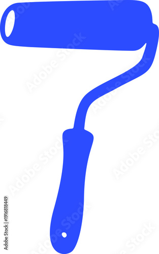 Paint Roller Doodle Hand Drawn