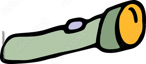 Doodle Flashlight Hand Drawn