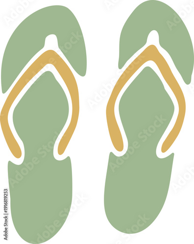 Simple Flip Flops Cutout