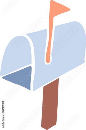 Hand Drawn Mailbox Cutout