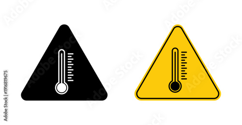 High Temperature Warning Alert Icon