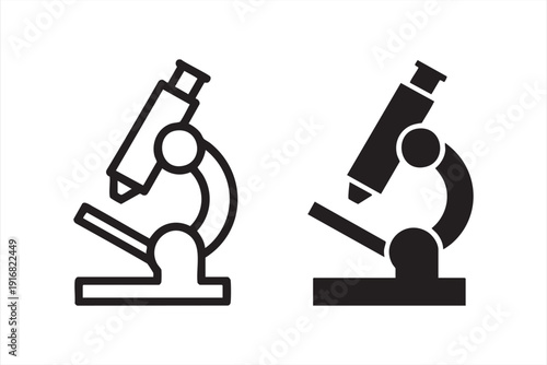 Research and Innovation Science Microscope Symbol Pack