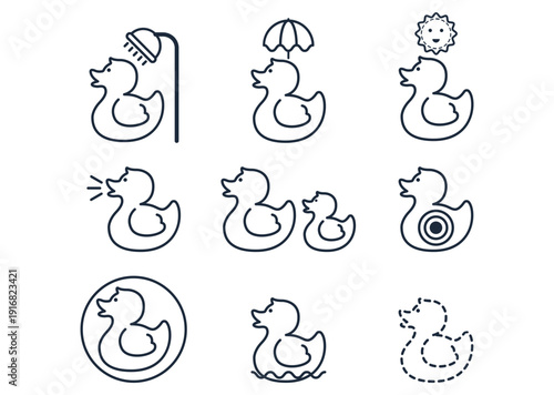 Rubber Duck Icon Free Vector and Free SVG