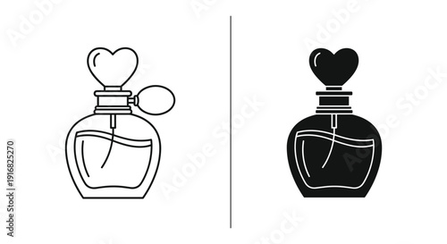 Perfume bottle vector illustration
