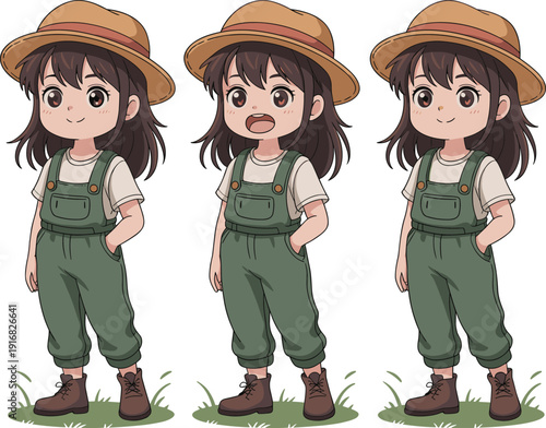 Cartoon child character illustration, expressive poses, animation design, playful kid artwork, character emotions, storytelling icon, children’s cartoon figure