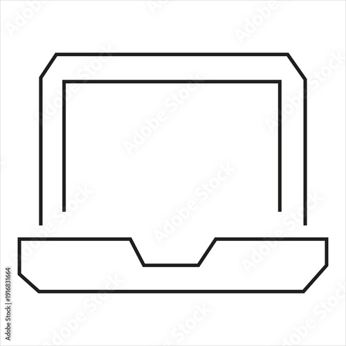 This professional business template features a set of blank photo frames with clipping paths and vector paper elements for a clean display screen design