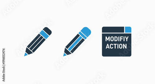 Digital Editing and Modification Action Icons for Content Creation, Document Management, and Software Interface Design Elements