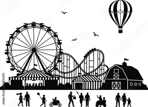 washington state fair event vector 