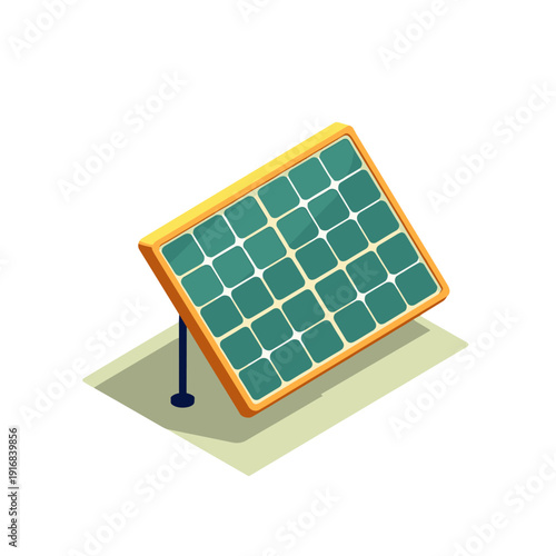 Portable solar panel on a stand for ecology and autonomous renewable power  