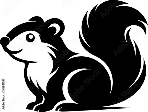 Wallpaper Mural Cute and modern beaver logo vector illustration featuring a friendly cartoon beaver face silhouette isolated on transparent backgraound. This clean and professional animal mascot design is perfect for Torontodigital.ca