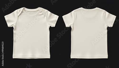 Mockup of an off white color baby tee short sleeve t-shirt