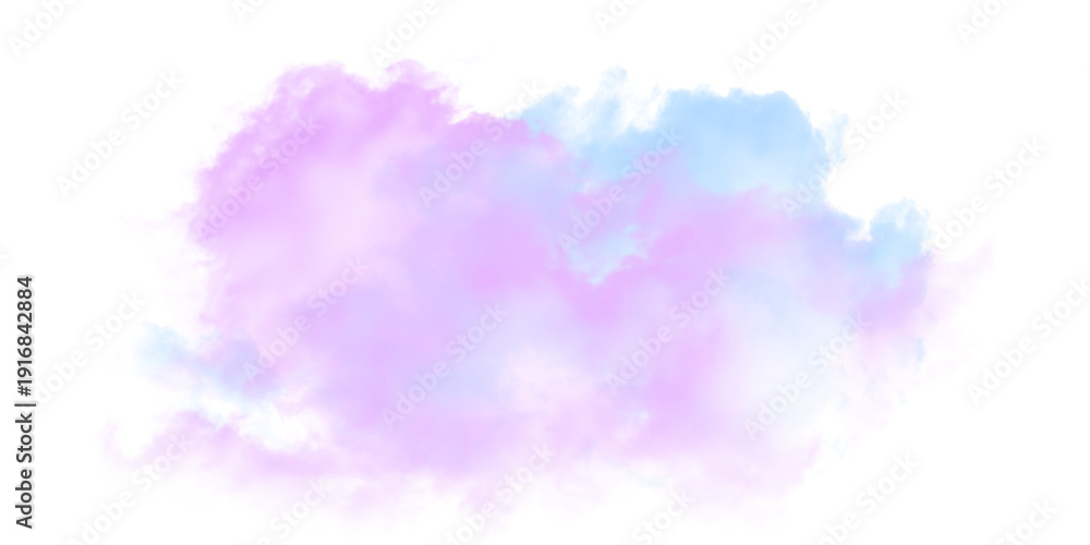 Obraz premium Ethereal pink and blue clouds drift in darkness a mystical atmospheric phenomenon evoking dreams and imagination