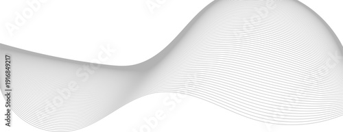 Elegant monochrome wave lines create a fluid abstract pattern, perfect for modern digital backgrounds and creative design projects.