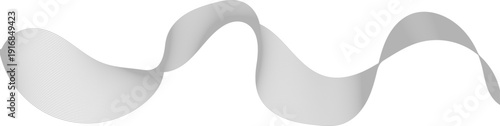 Dynamic flowing wave lines in a monochrome gradient create an abstract, modern visual on a stark white backdrop.