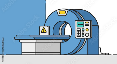 Diagnostic medical imaging machine for radiology and scanning procedures in a clinical setting