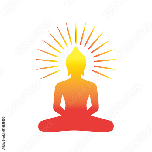 Vesak Buddha Purnima vector illustration